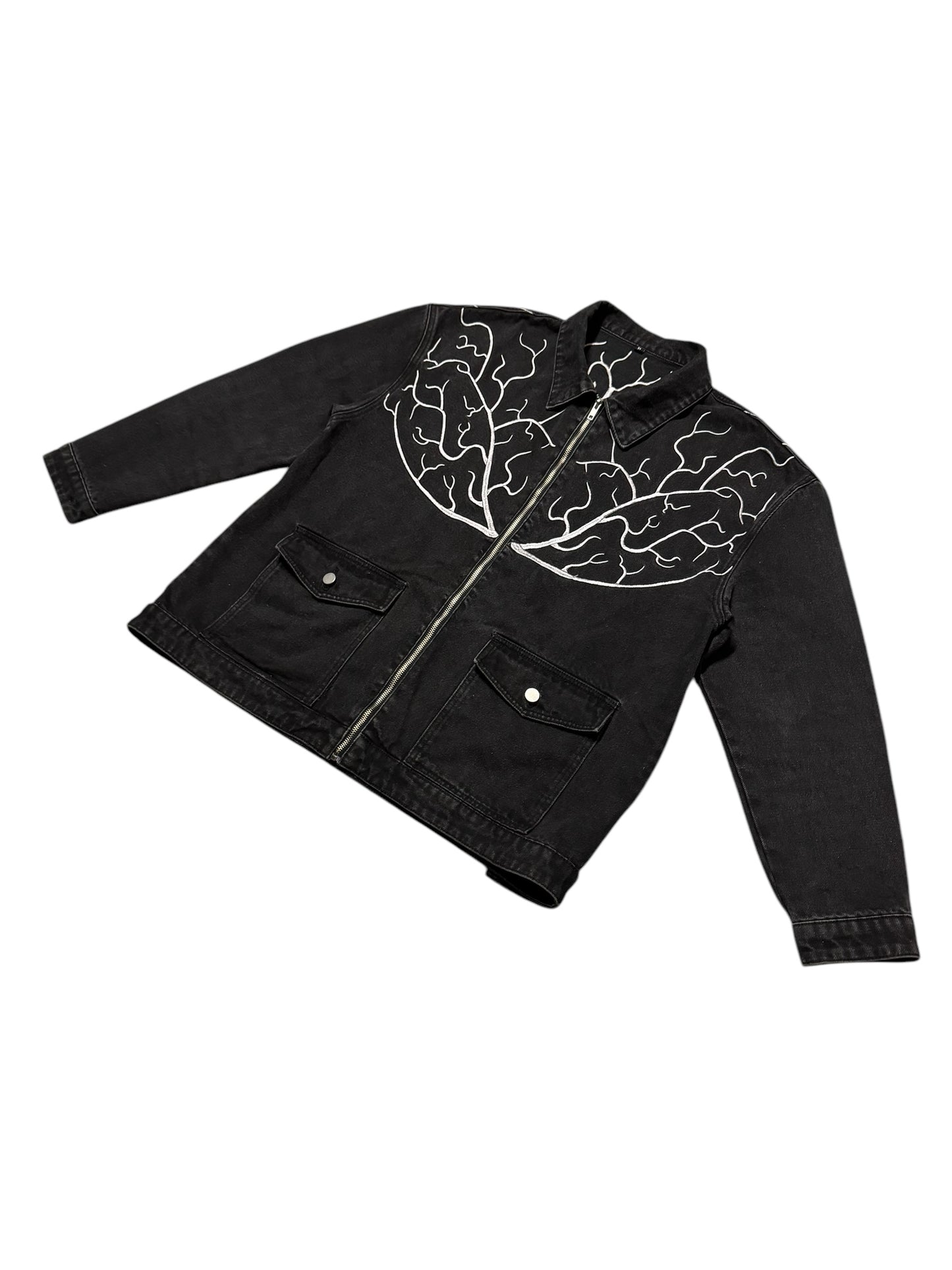 OFFBEAT ESSENTIALS Vein Denim Jacket