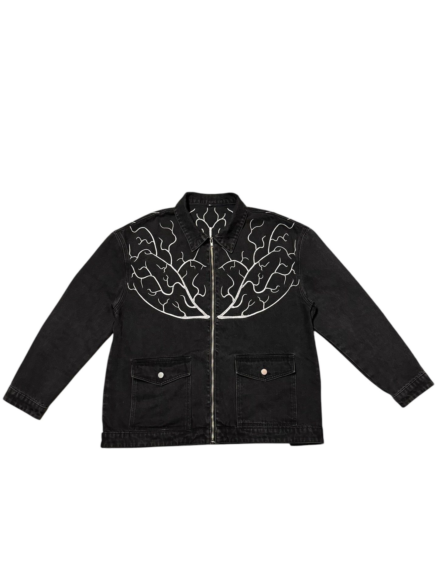 OFFBEAT ESSENTIALS Vein Denim Jacket